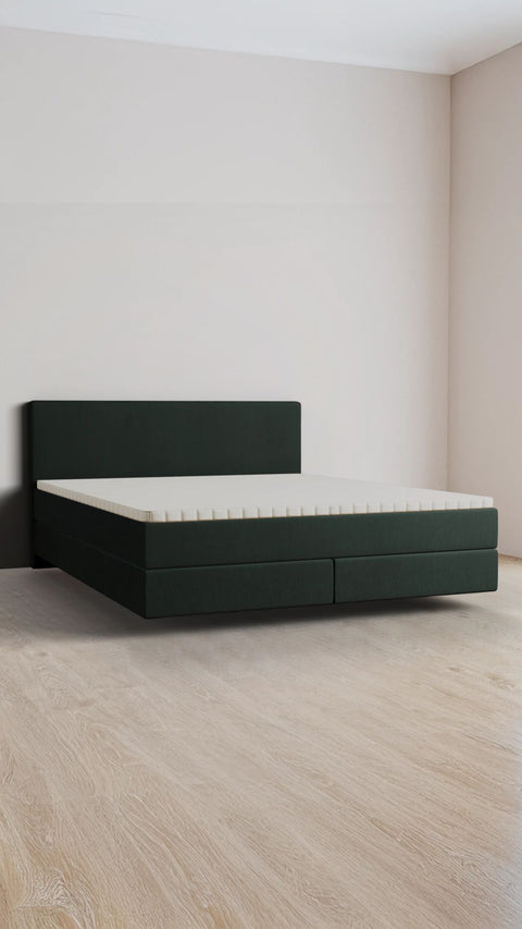 Green family boxspring  bed 280x220 cm